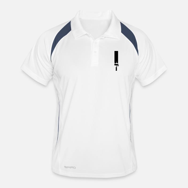 painter - Men's Polo breathable - white/navy