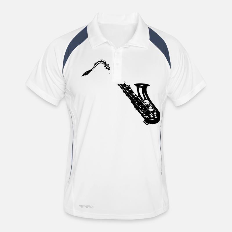 Saxophon Männer Polo atmungsaktiv