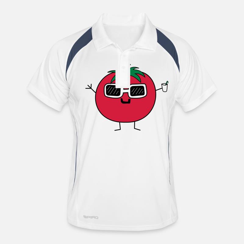 Cool Tomato Männer Polo atmungsaktiv
