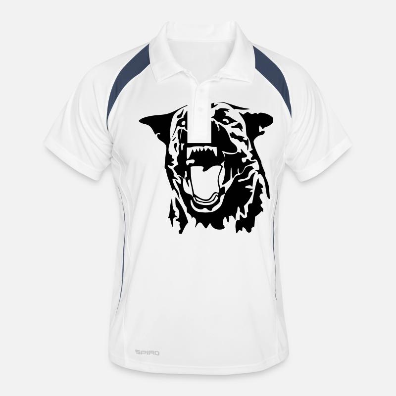 Herderkopf Männer Polo atmungsaktiv