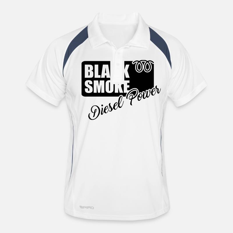 black smoke black Männer Polo atmungsaktiv