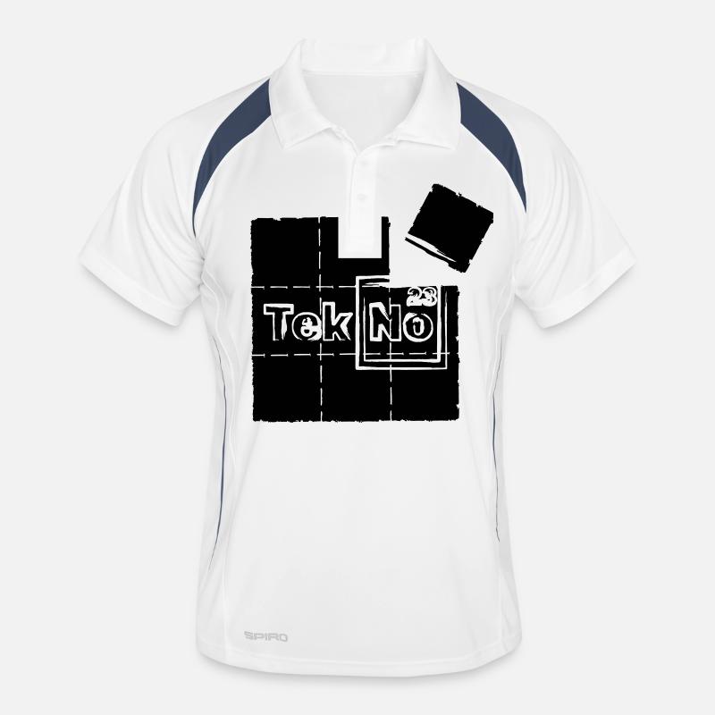 Blotter tekno 23 - Men's Polo breathable - white/navy