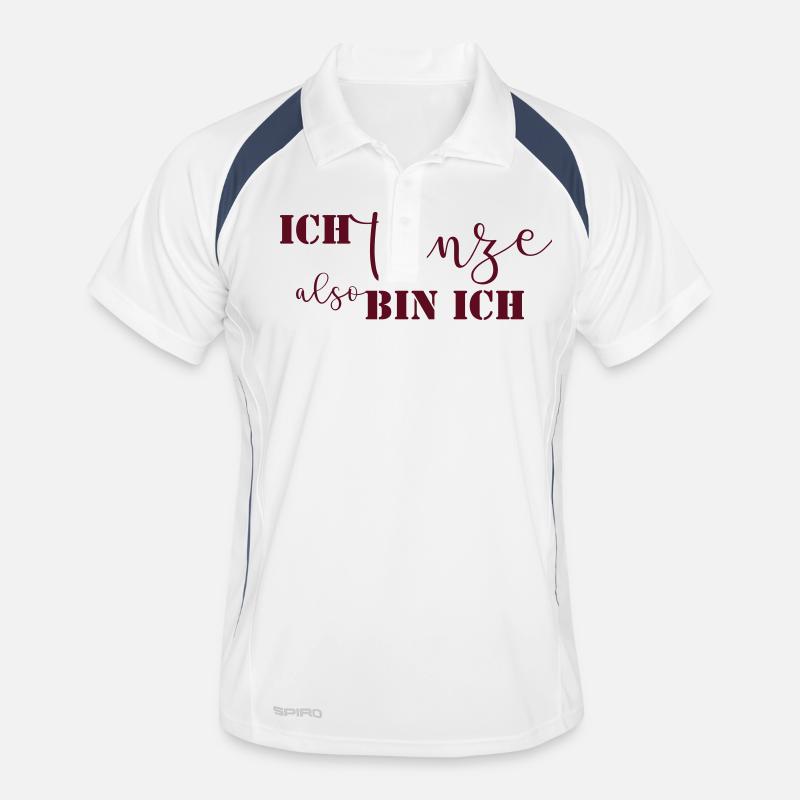 ich tanze also bin ich Männer Polo atmungsaktiv