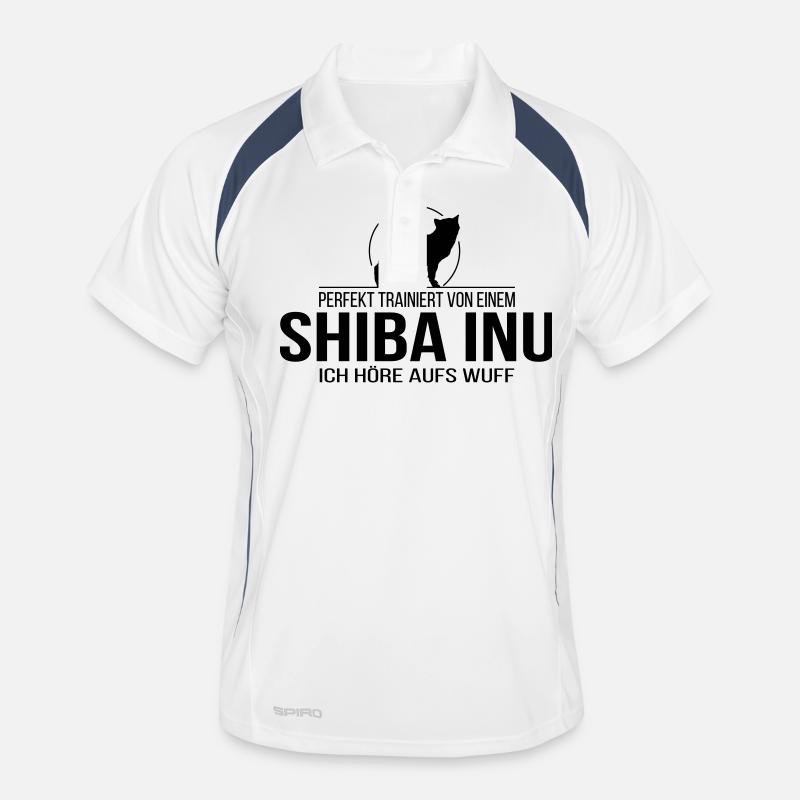 Shiba Inu Woof Polo respirant Homme