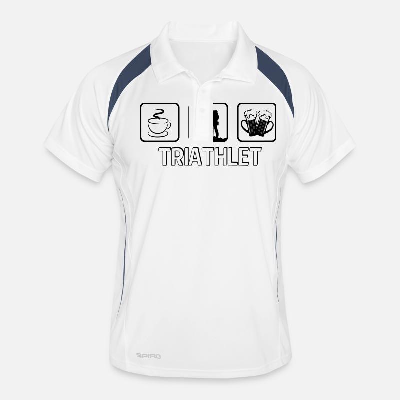 Triathlet Berg Wandern Männer Polo atmungsaktiv