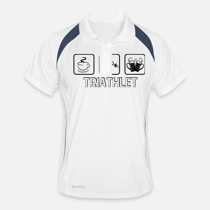 Triathlet Berg Wandern Männer Polo atmungsaktiv