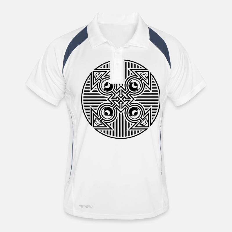 Tekno 23 arrow speaker - Men's Polo breathable - white/navy