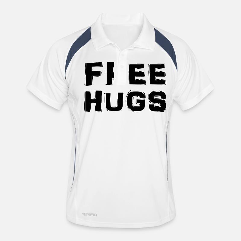 Free Hugs Polo respirant Homme