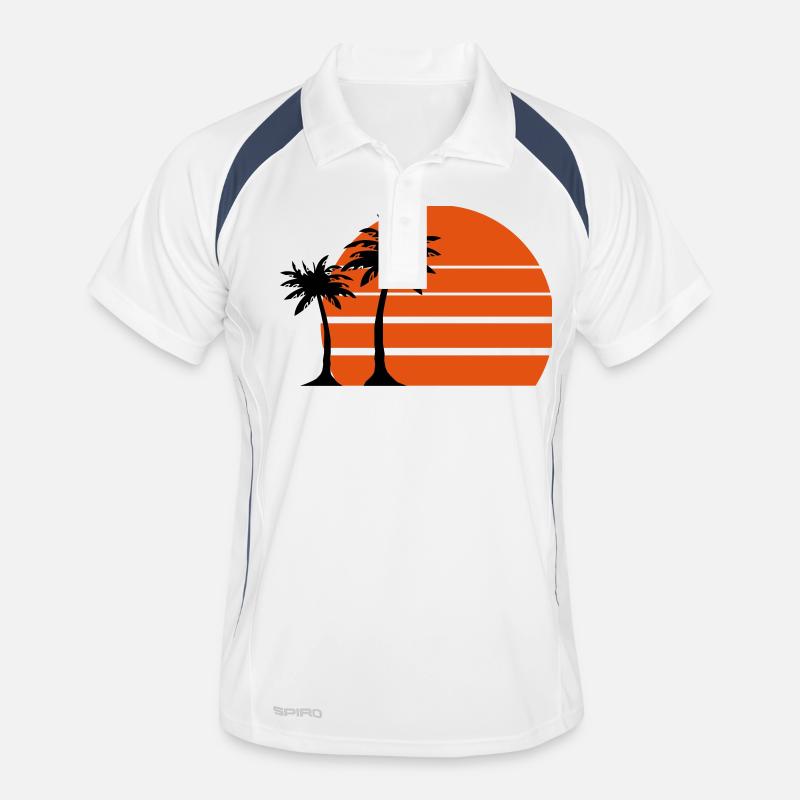 insel - Men's Polo breathable - white/navy