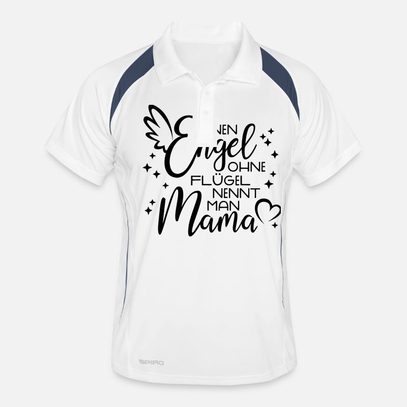 Angel without wings, called Mama Men's Polo breathable