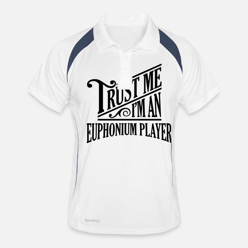 Trust me I'm an euphonium player pro desi Men's Polo breathable
