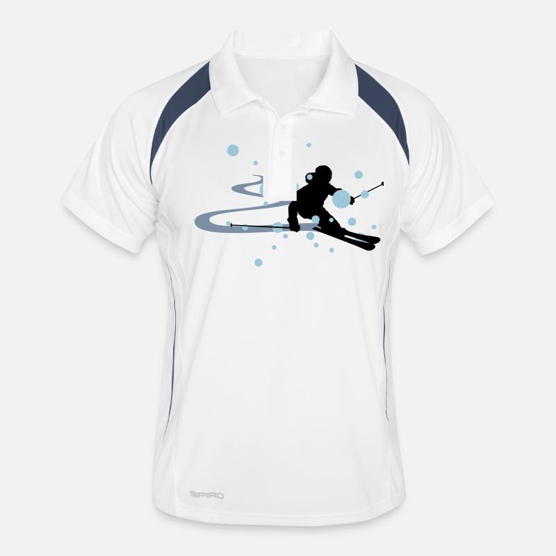 Winter - Skifahrer Männer Polo atmungsaktiv