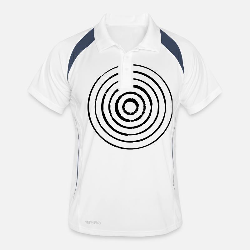 Vintage Vector Circles Men's Polo breathable