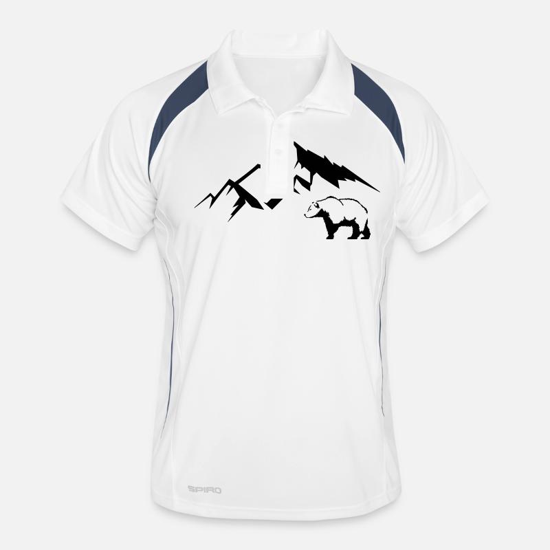 bär berge Männer Polo atmungsaktiv