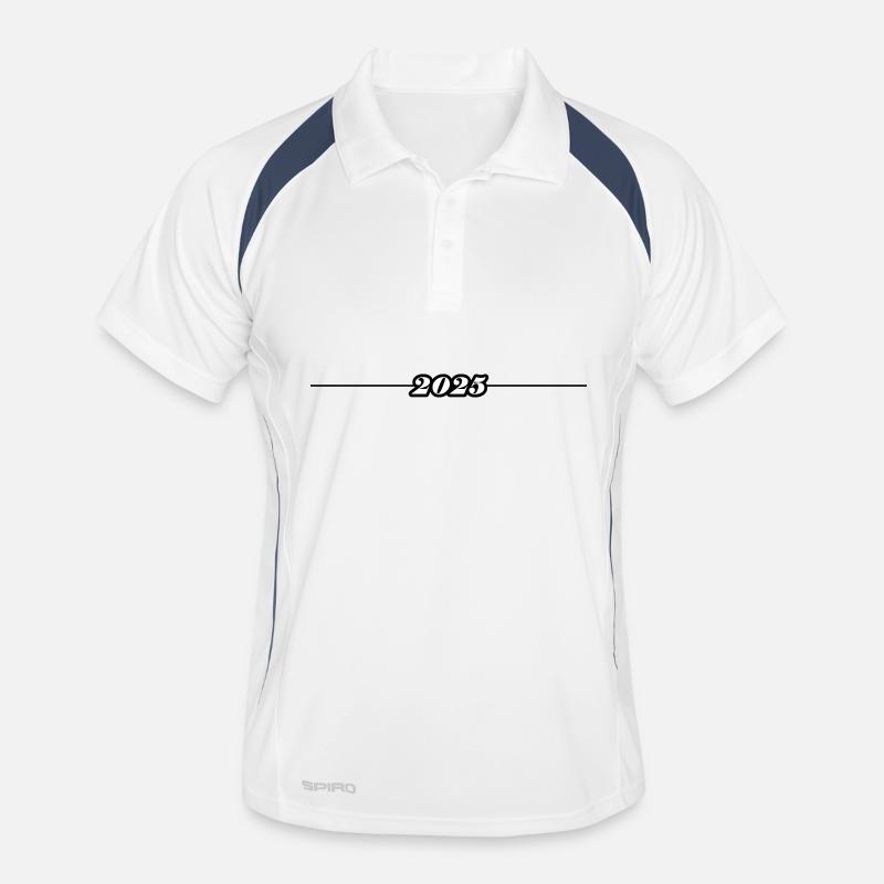 2025 Line - Men's Polo breathable - white/navy