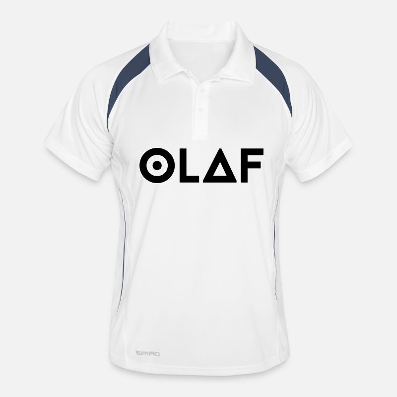 First name Olaf Men's Polo breathable