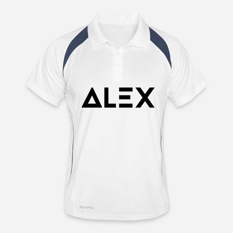 Prénom Alex Polo respirant Homme