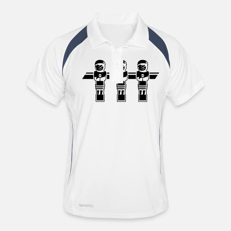 3er Soccer Figur - Kickershirt Männer Polo atmungsaktiv