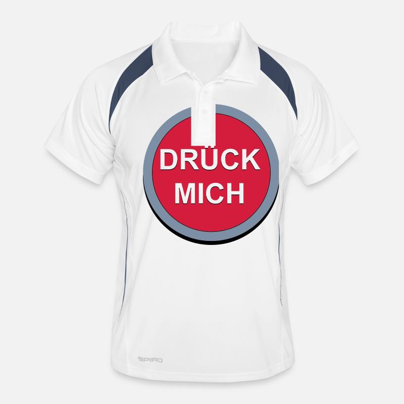 Drück Mich Button Männer Polo atmungsaktiv