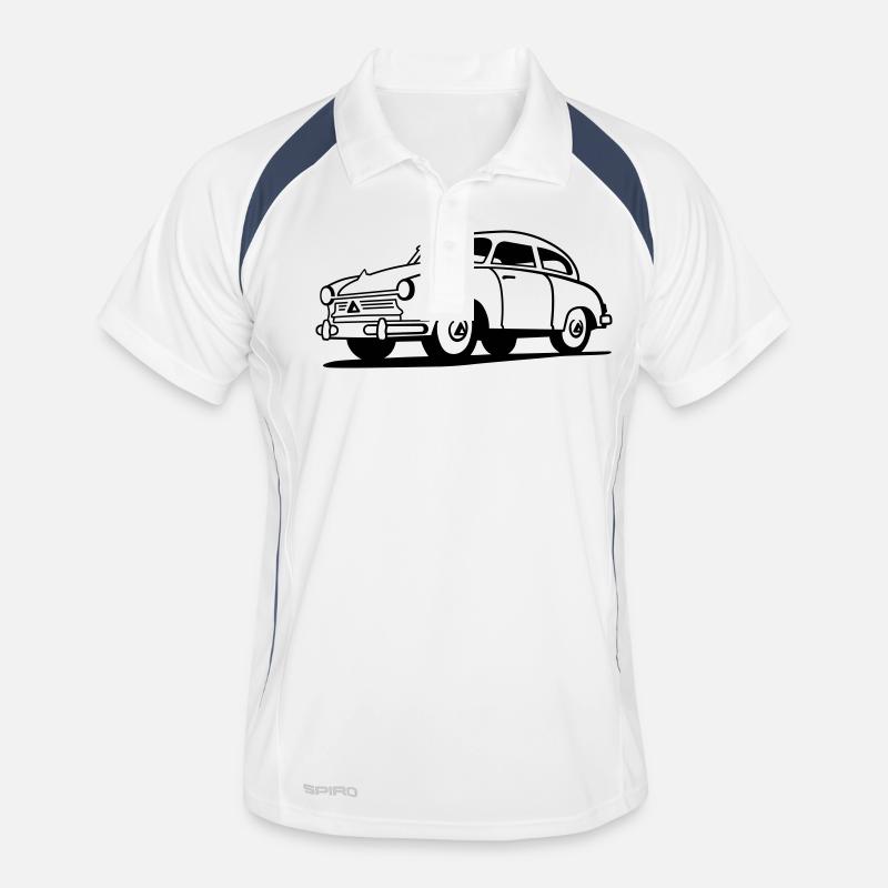 Lloyd - Männer Polo atmungsaktiv - Weiß/Navy
