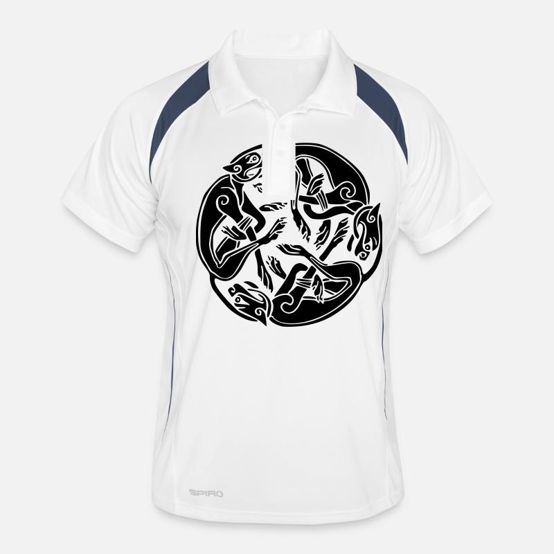 3 Hunde Männer Polo atmungsaktiv