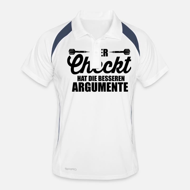 Darts Wer checkt hat Argumente Männer Polo atmungsaktiv
