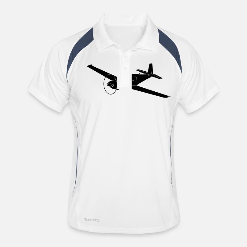 mooney - Männer Polo atmungsaktiv - Weiß/Navy