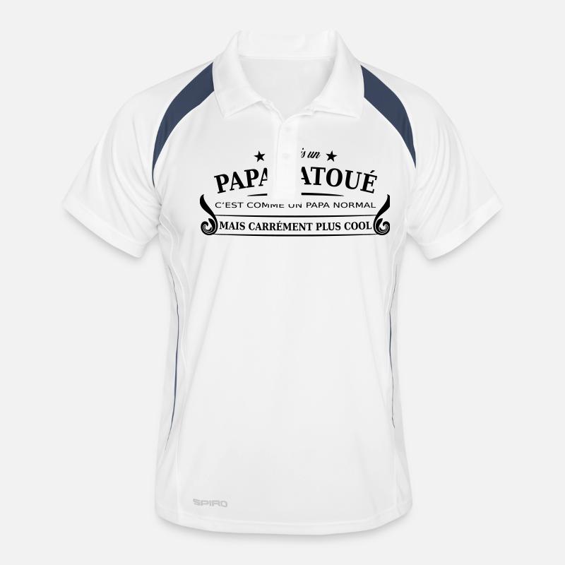 papa tatoué Polo respirant Homme