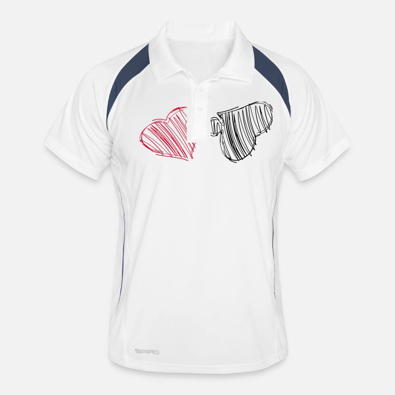 heart Puzzle Men's Polo breathable