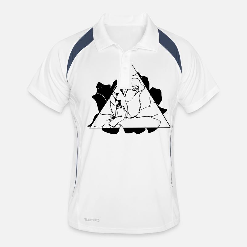 Triangle Rose Männer Polo atmungsaktiv