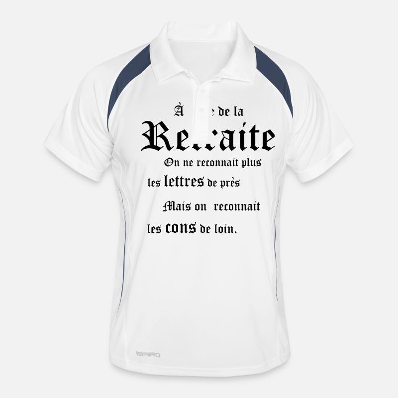 a l age de la retraite Polo respirant Homme