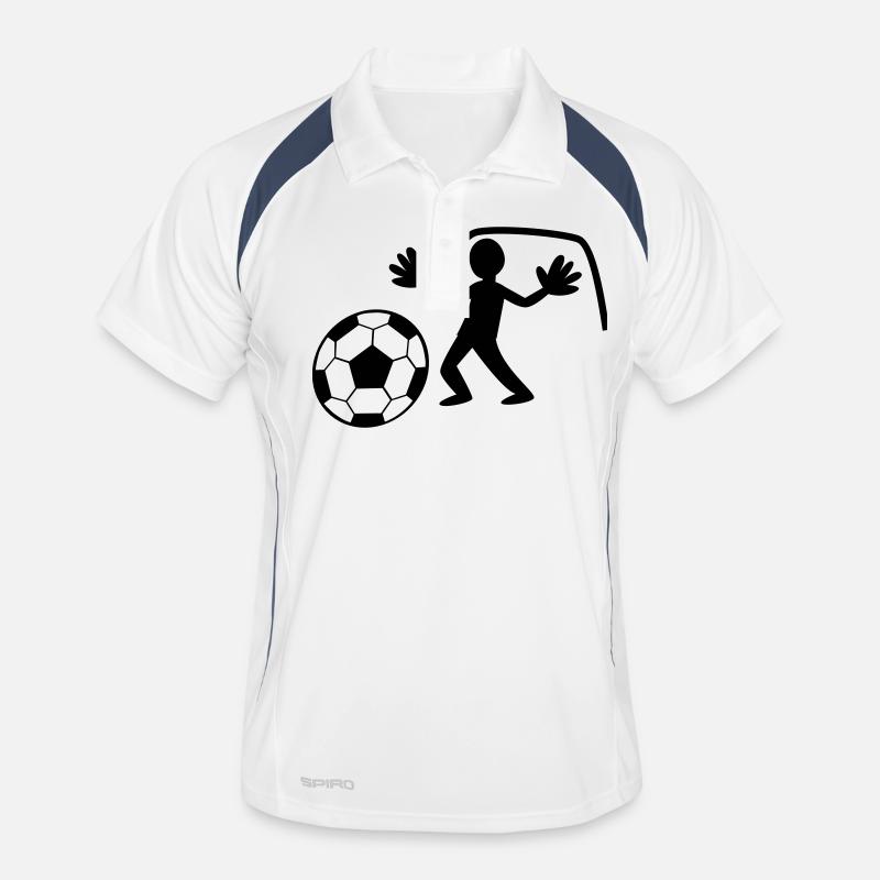 GOALIE mit Handschuhen die Rettung der Ball Männer Polo atmungsaktiv