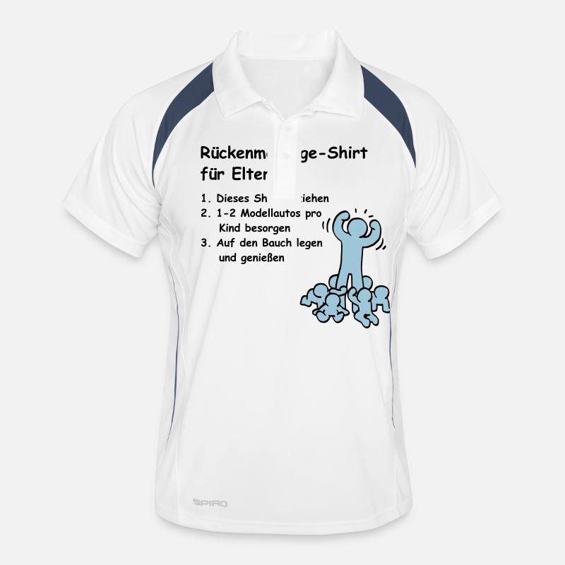 So parents get a back massage! Men's Polo breathable