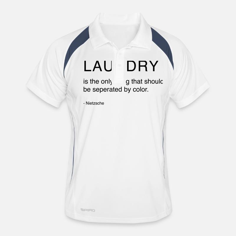 Laundry - only thing seperated by color, Nietzsche Männer Polo atmungsaktiv