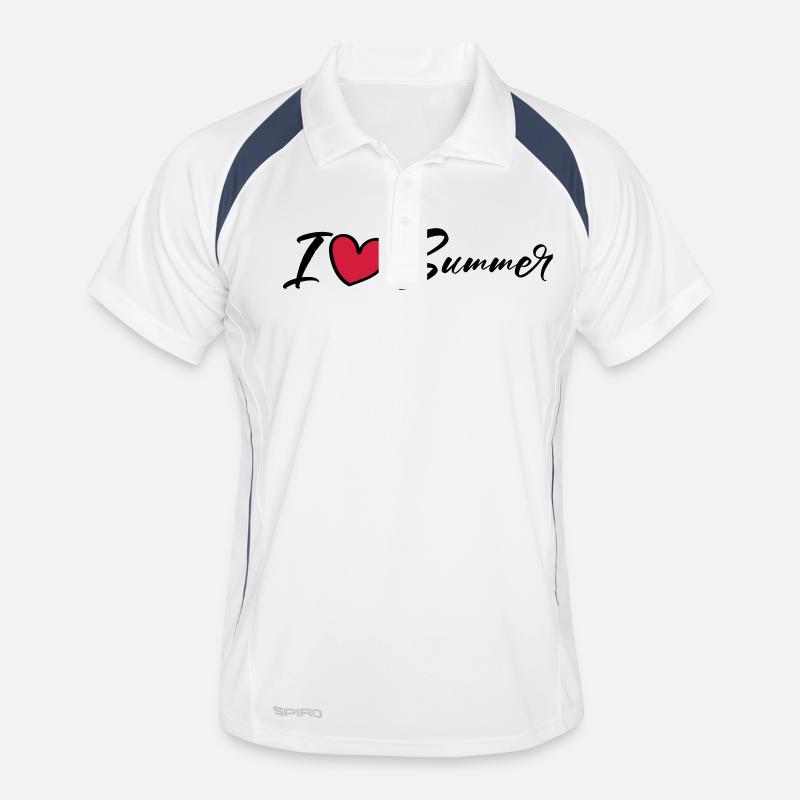 I love summer Men's Polo breathable