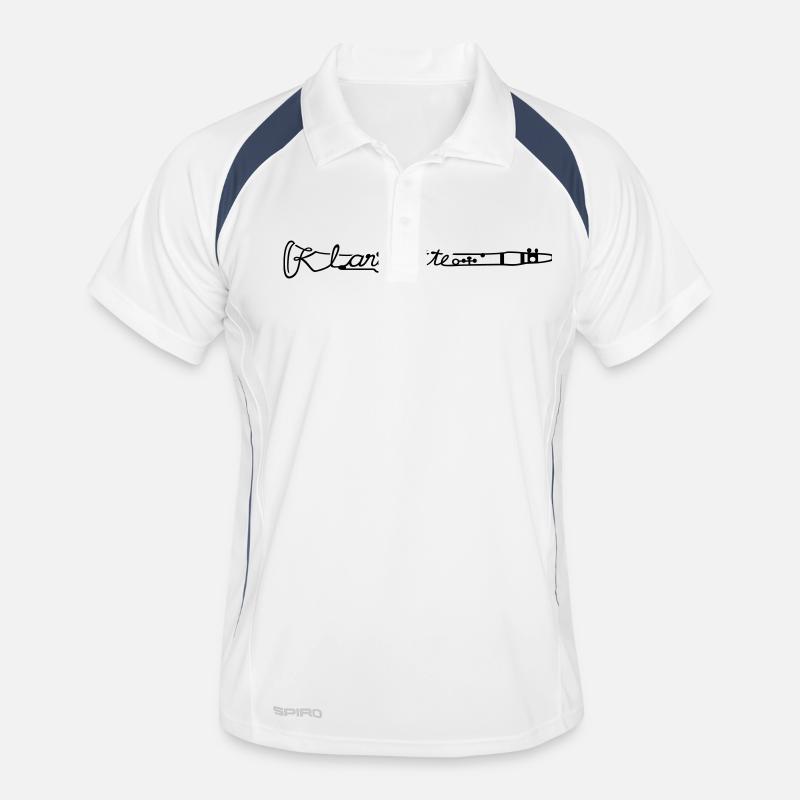 Clarinet (transverse) Men's Polo breathable