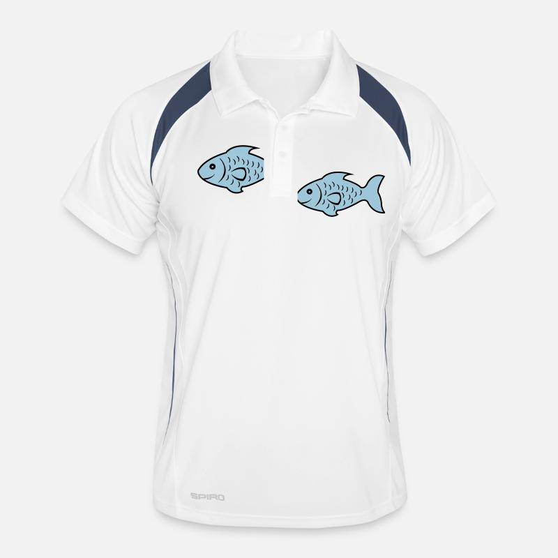 fish2 Männer Polo atmungsaktiv