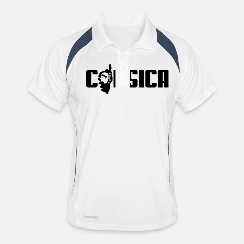 Korsika-Logo Männer Polo atmungsaktiv