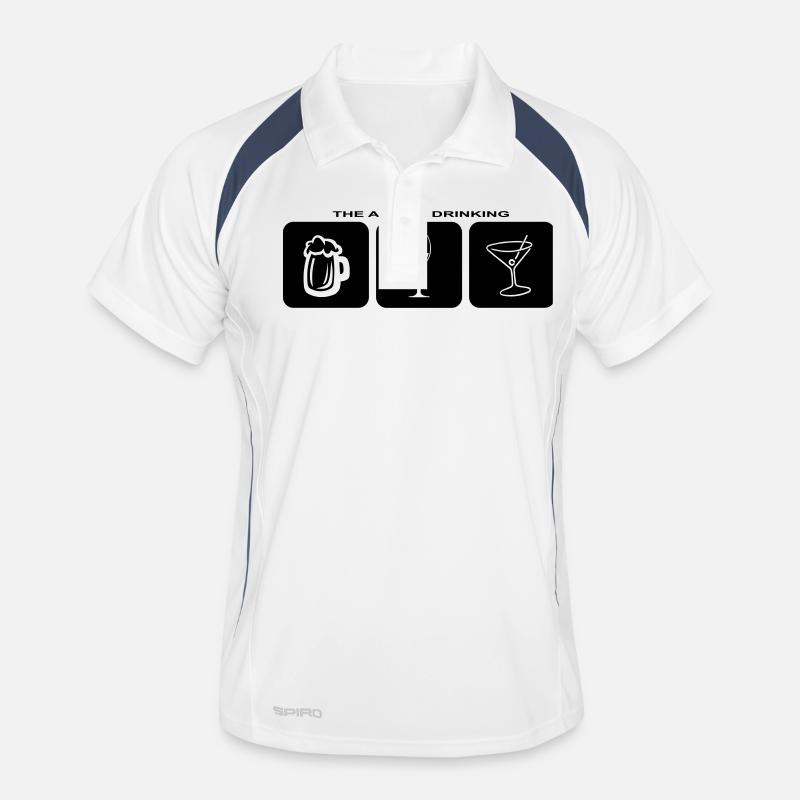 Drinking Fun Party Beer Wine Birthday Men's Polo breathable