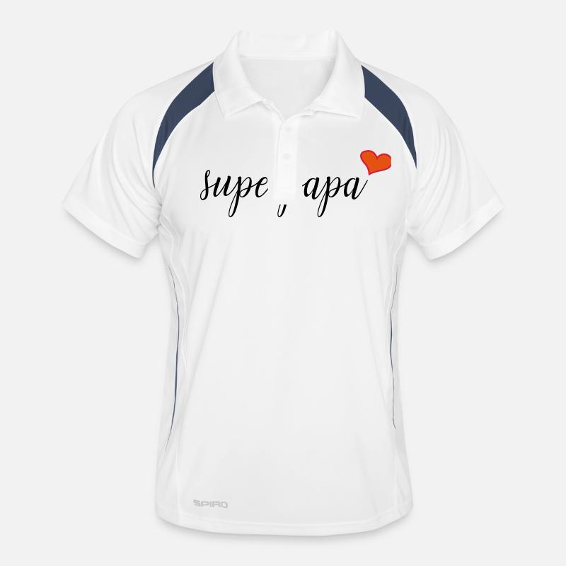 Superpapa Männer Polo atmungsaktiv