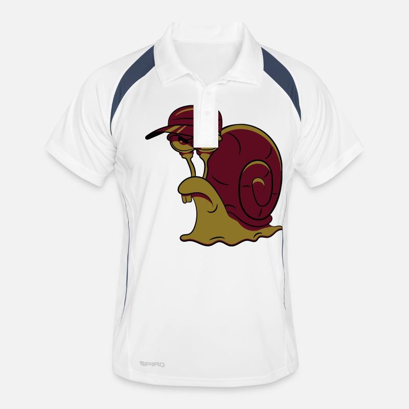 Snail funny evil Men's Polo breathable