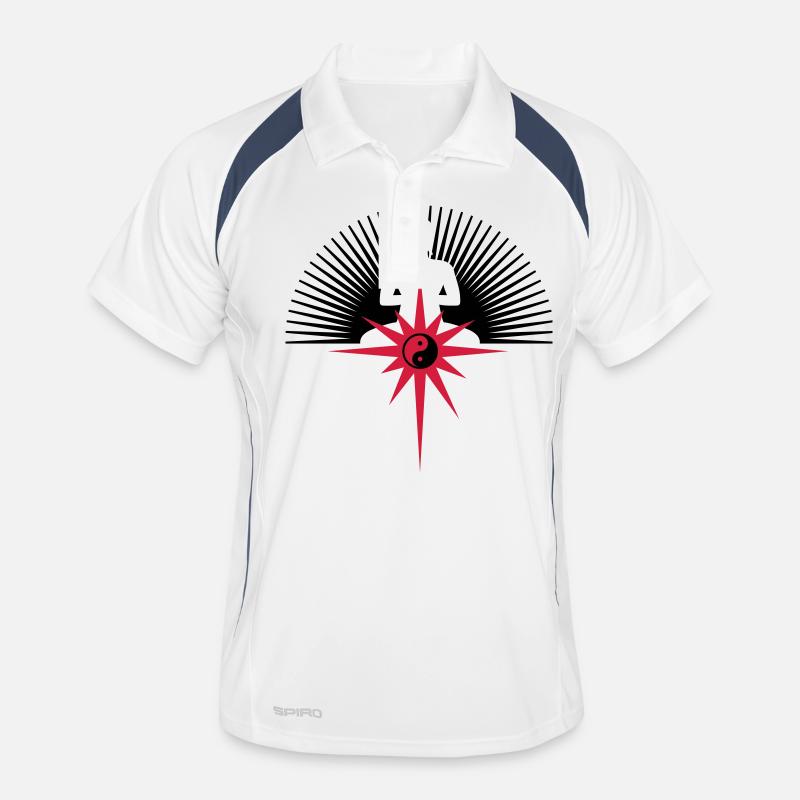 BUDDHA Stern Männer Polo atmungsaktiv