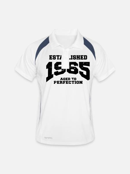 Established 1965 - Men's Polo breathable - white/navy - Front