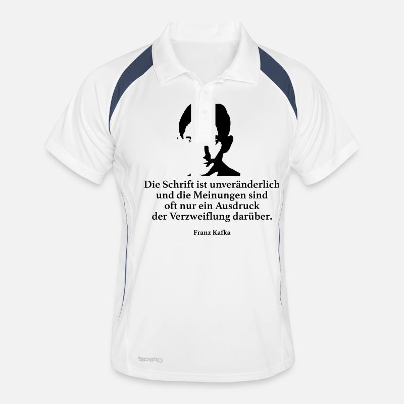 Kafka: The writing is immutable and the Mei Men's Polo breathable