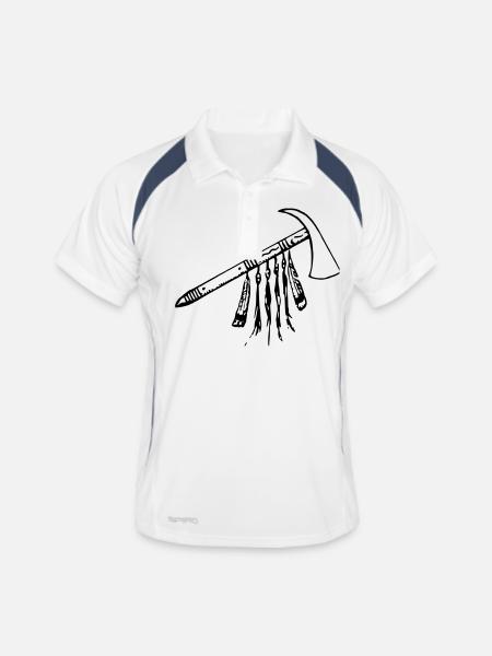 tomahawk - Polo respirant Homme - blanc/marine - Devant