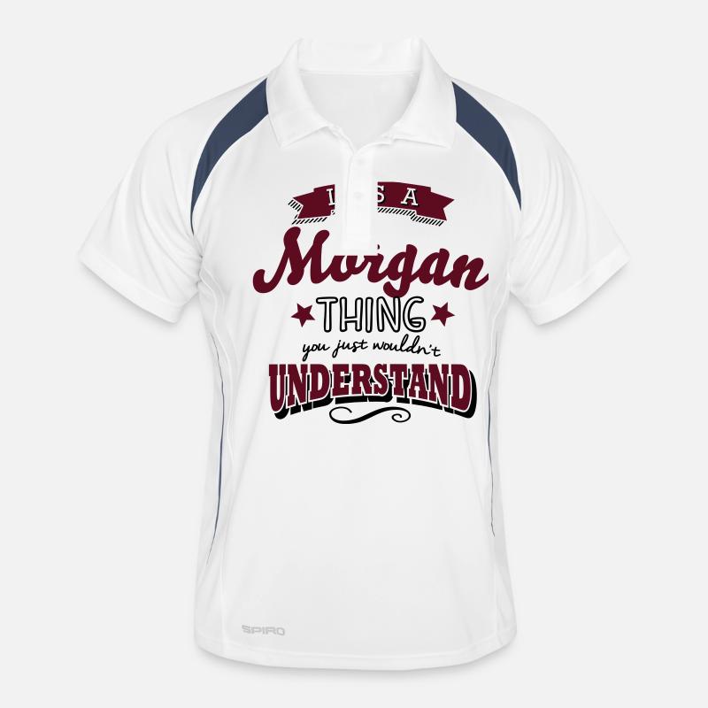 its a morgan name surname thing Men's Polo breathable