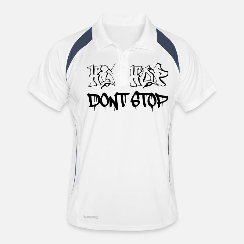 hip_hop_dont_stop Men's Polo breathable