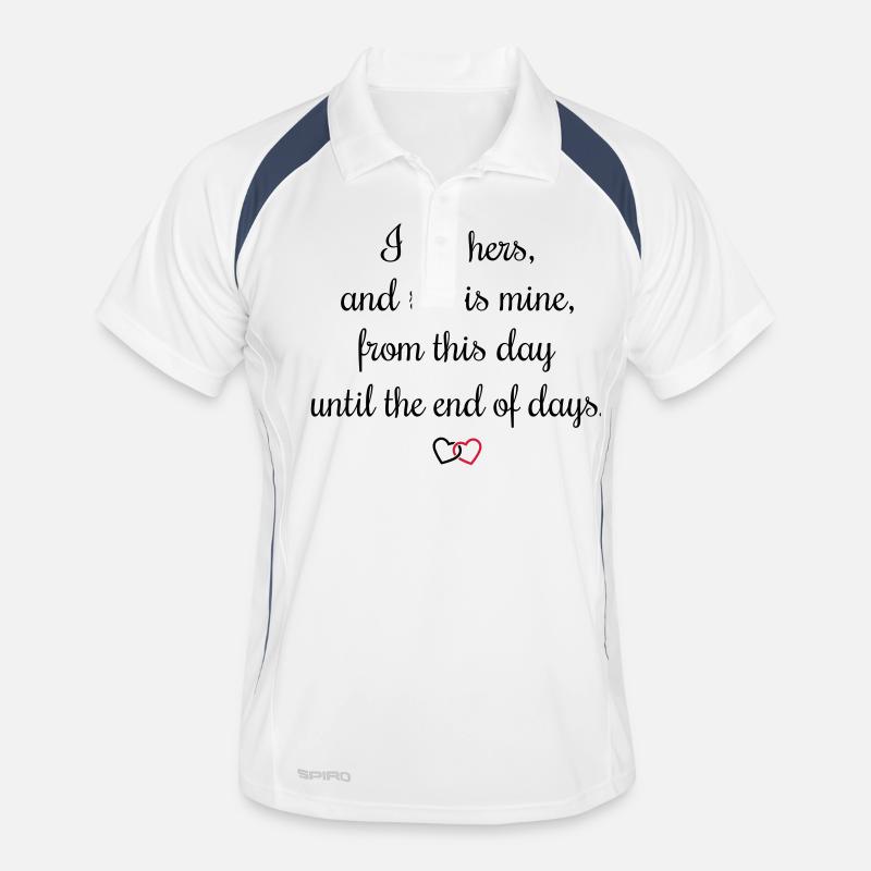Romantic oath I am hers Men's Polo breathable