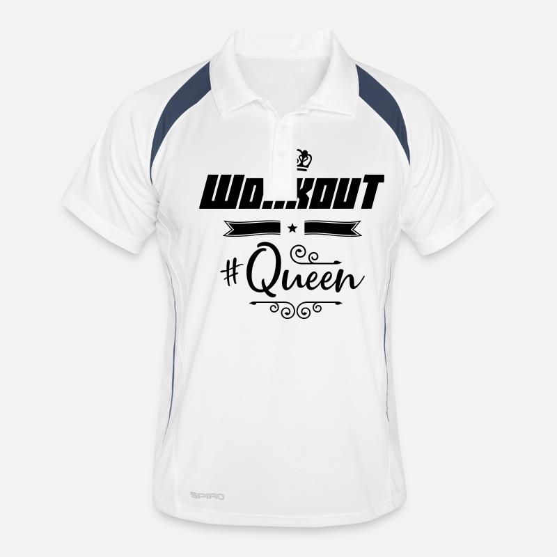 workout queen Männer Polo atmungsaktiv