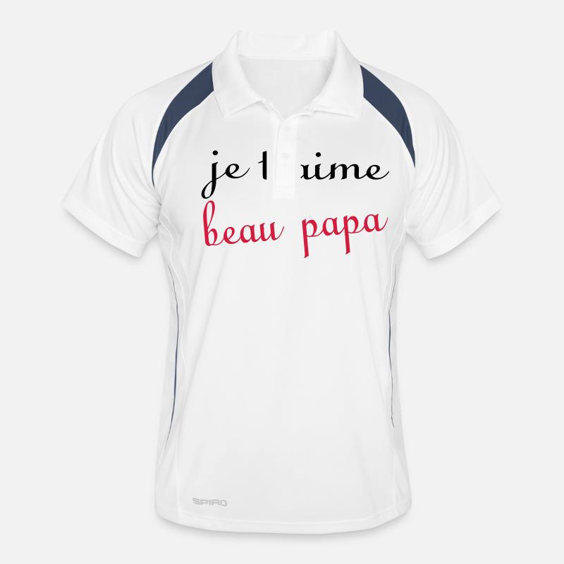 Je t'aime beau papa Polo respirant Homme